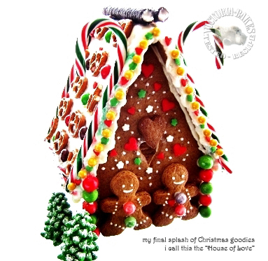 final splash of christmas goodies ~ gingerbread house