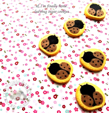 ladybug sugar cookies