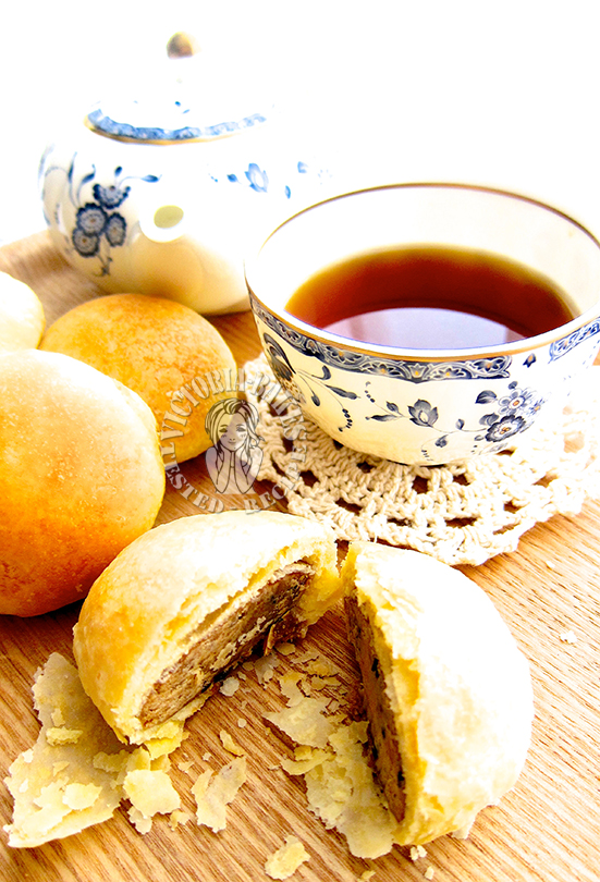 heung peng/beh teh sor (aromatic puff) 香饼／马蹄酥 (◎ヮ◎)