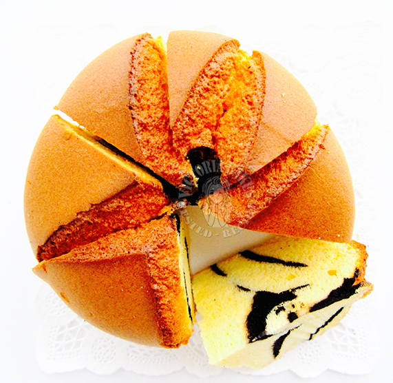 how to make hot cross chiffon cake (with detailed pictorial) 教你做戚风拜拜蛋糕（附详细图解）