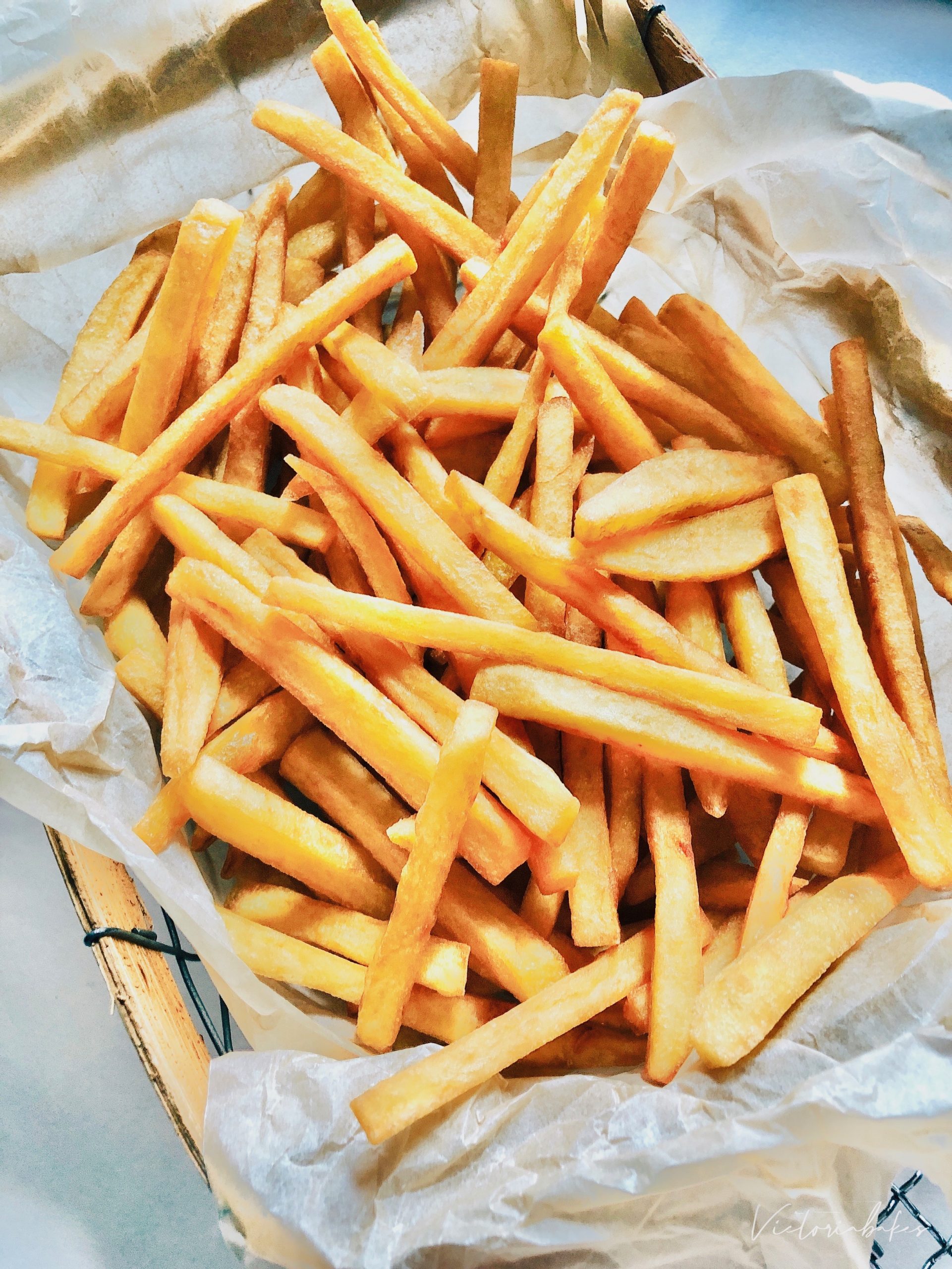 homemade crispy french fries ~ highly recommended 自制脆脆薯条～强推