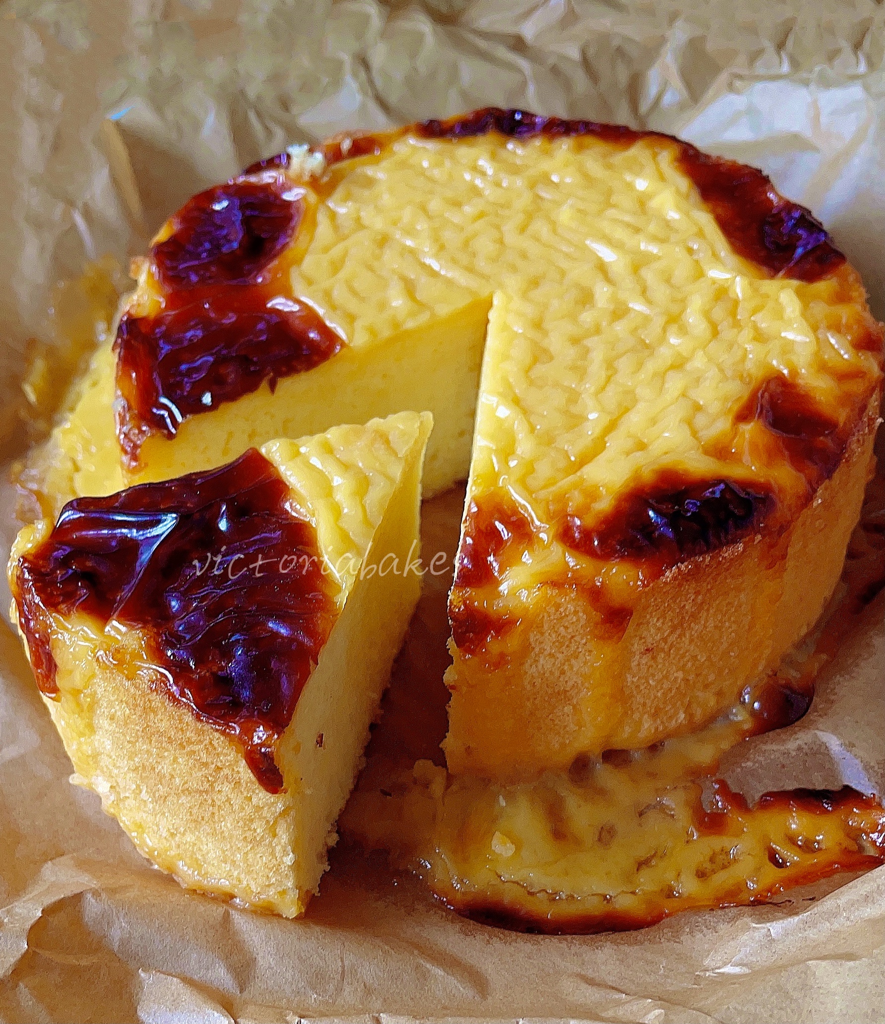 cheese lava chiffon cake